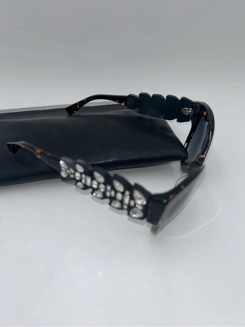 Fendi Special Edition Sunnies FF0139S N6DHD Havana Spotted Crystals Black & Case - Picture 2 of 13